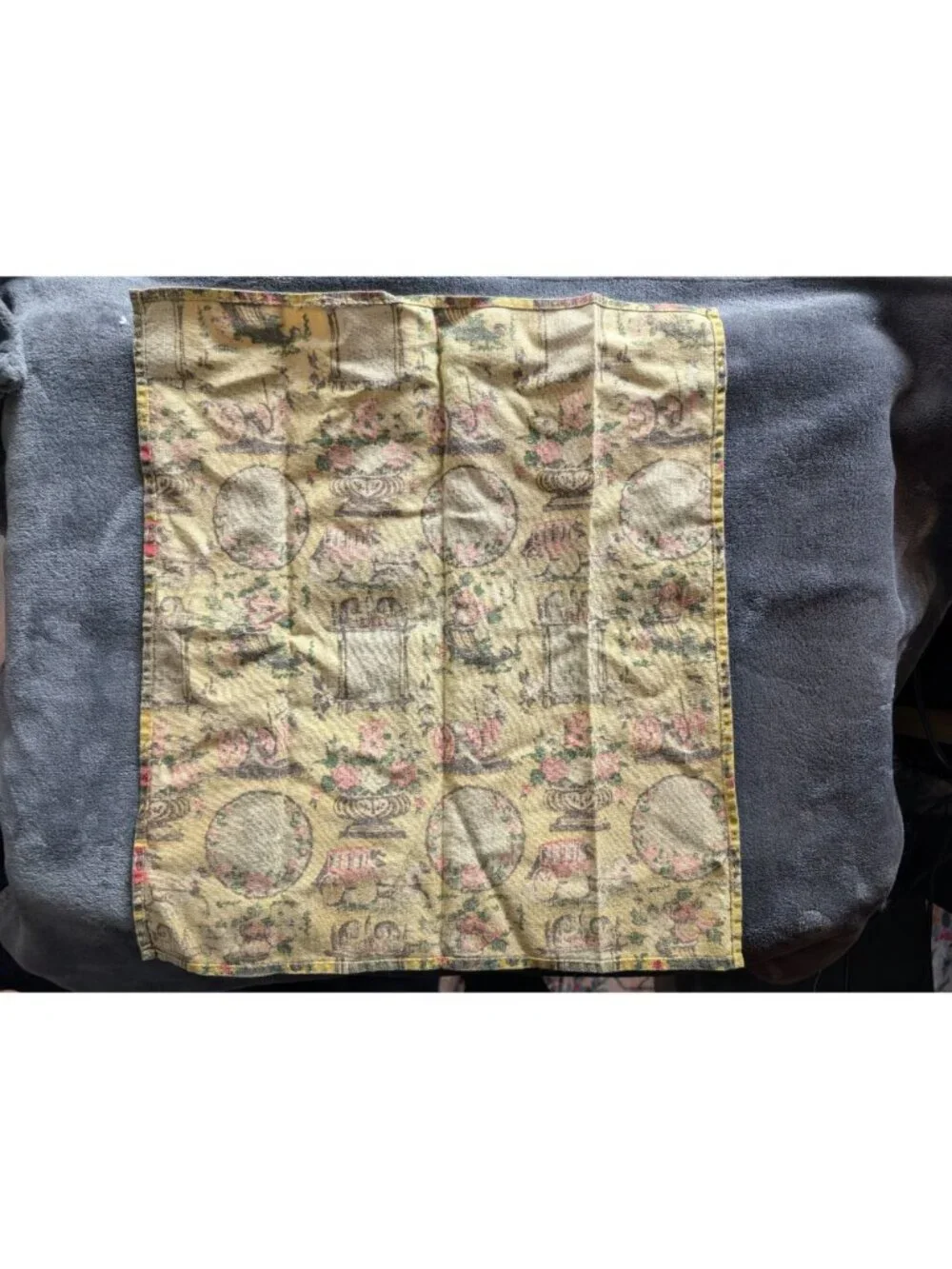 Vintage Americana Jolly Ox/Steak & Ale‎ Fabric Napkin